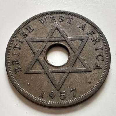 🌹外币初藏🌹🐯2025年第143场  每周二四六晚8️⃣点 接代拍 - 英属西非1957年一便士