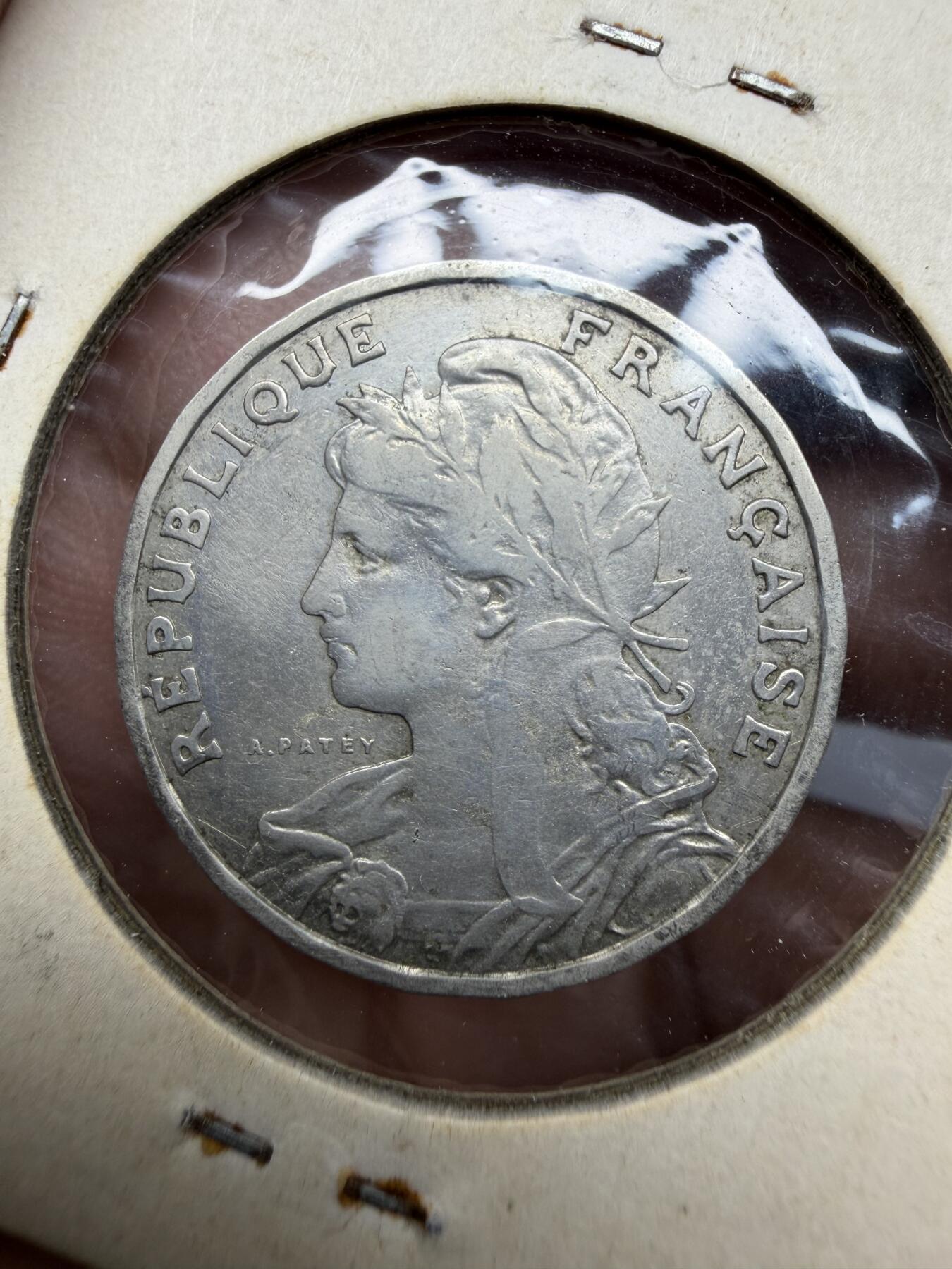 2025年集古藏今外币拍卖第十一期-第2场—（总第292拍），可以寄存60天，满160元包邮。 1904年法国25分