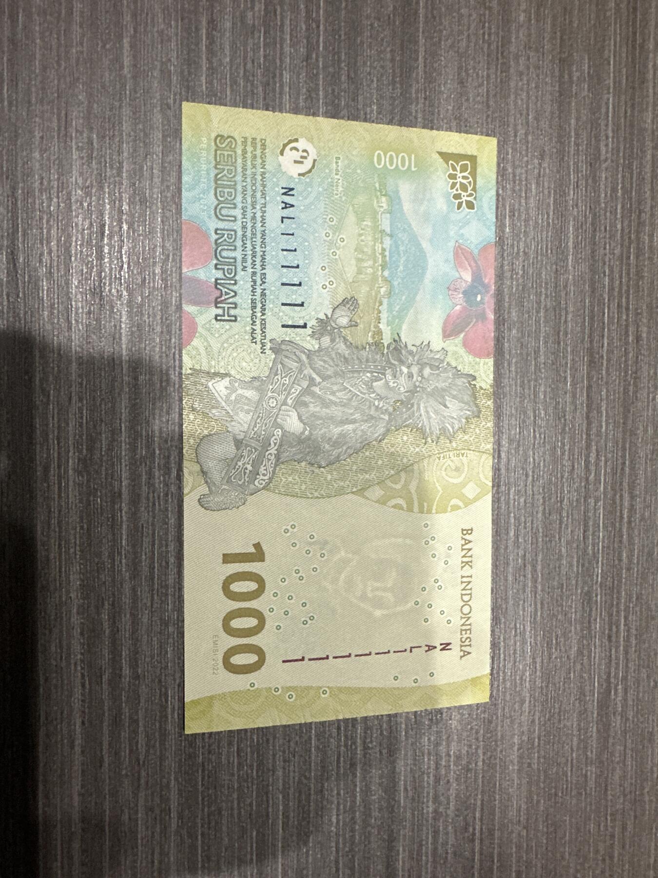 纸币 印度尼西亚通天号