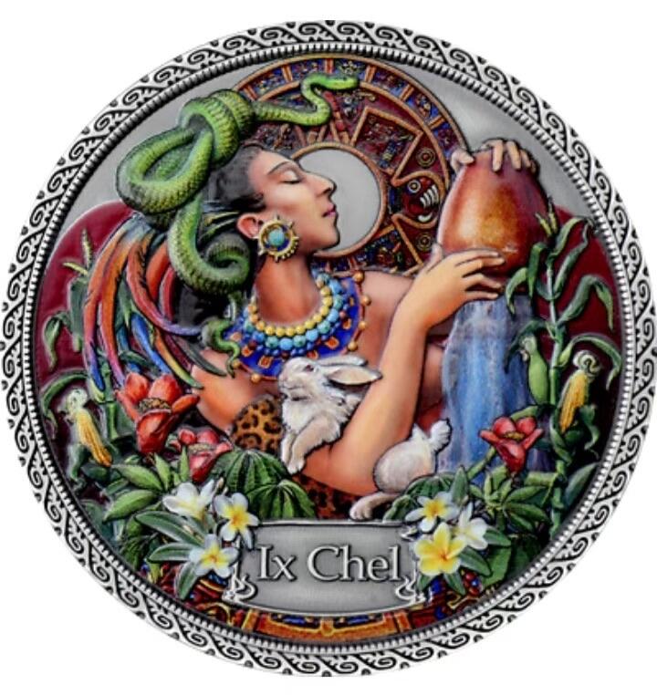 第185期拍卖 加纳2021年50克, 穆夏名画:健康女神系列-