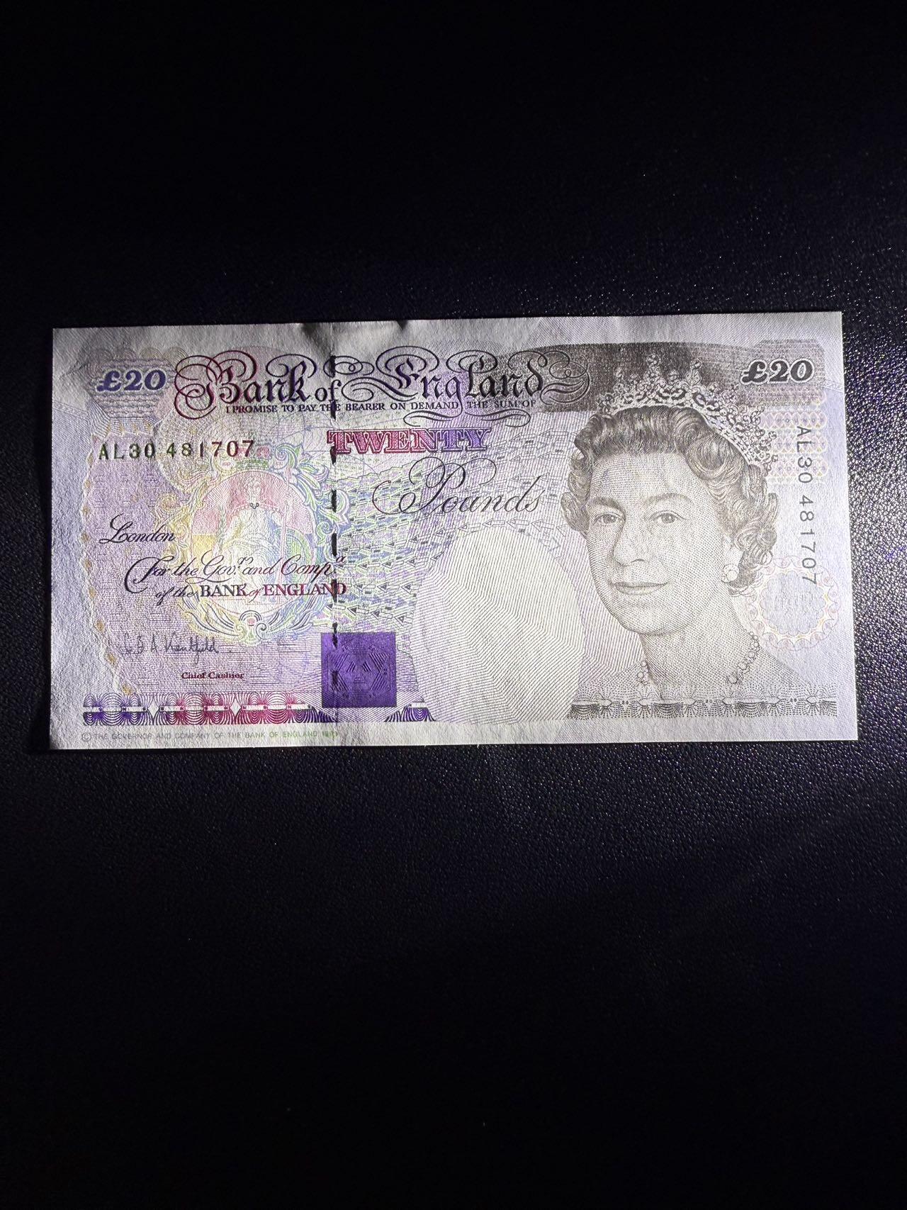 第14期 库存低价起拍 英国E序 数字20 全新unc