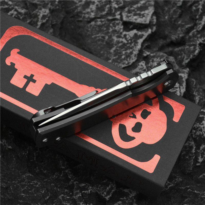 钛合金折叠刀 收藏经典查韦斯户外折刀