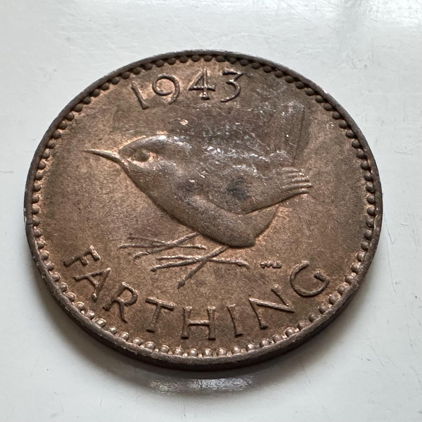 🌹外币初藏🌹🐯2025年第143场  每周二四六晚8️⃣点 接代拍 英国1943年一法新