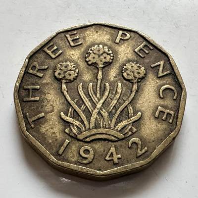 🌹外币初藏🌹🐯2025年第143场  每周二四六晚8️⃣点 接代拍 - 英国1942年 三便士 b