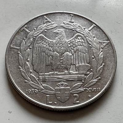 🌹外币初藏🌹🐯2025年第143场  每周二四六晚8️⃣点 接代拍 - 意大利1939年2里拉