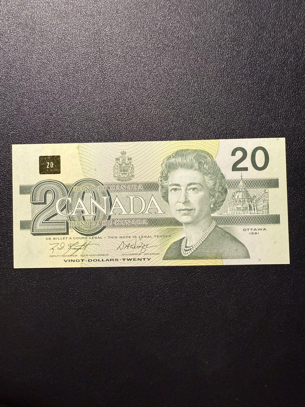 第14期 库存低价起拍 加拿大鸟版20 全新unc 尾272