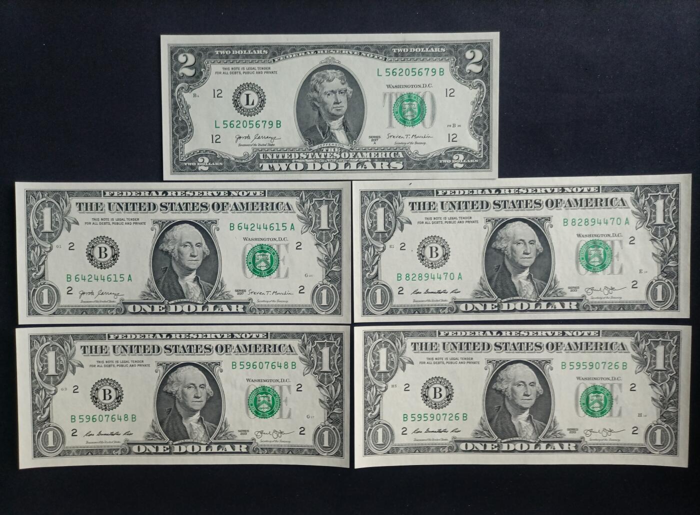 【游宝包邮场】蛇年第100期 五福临门+六六大顺 美国🇺🇸 UNC/UNC-