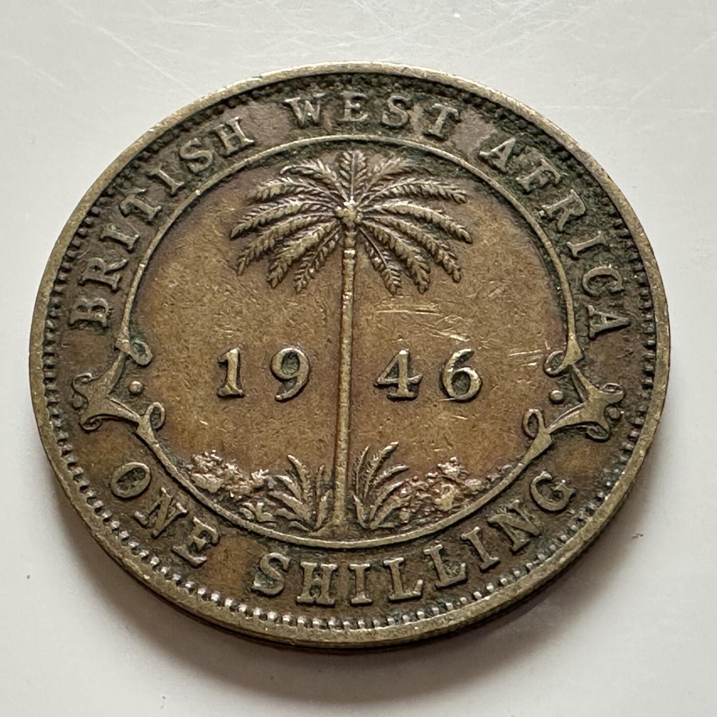 🌹外币初藏🌹🐯2025年第143场  每周二四六晚8️⃣点 接代拍 英属西非1946年一先令