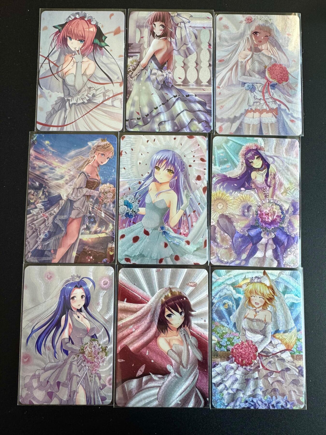 NO.18 好又多金牌大场，新店点关注不迷路！每周一站式配齐，方便凑单！（周6晚8点截拍，卖家送拍0抽成！） 宁缺卡牌 动漫婚纱系列一套9张 粗闪