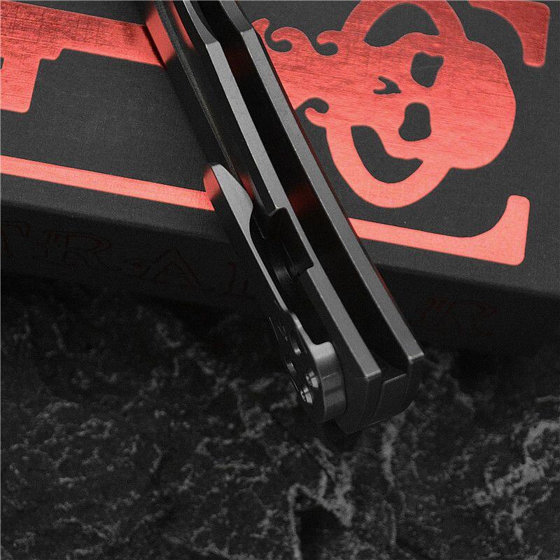 钛合金折叠刀 收藏经典查韦斯户外折刀