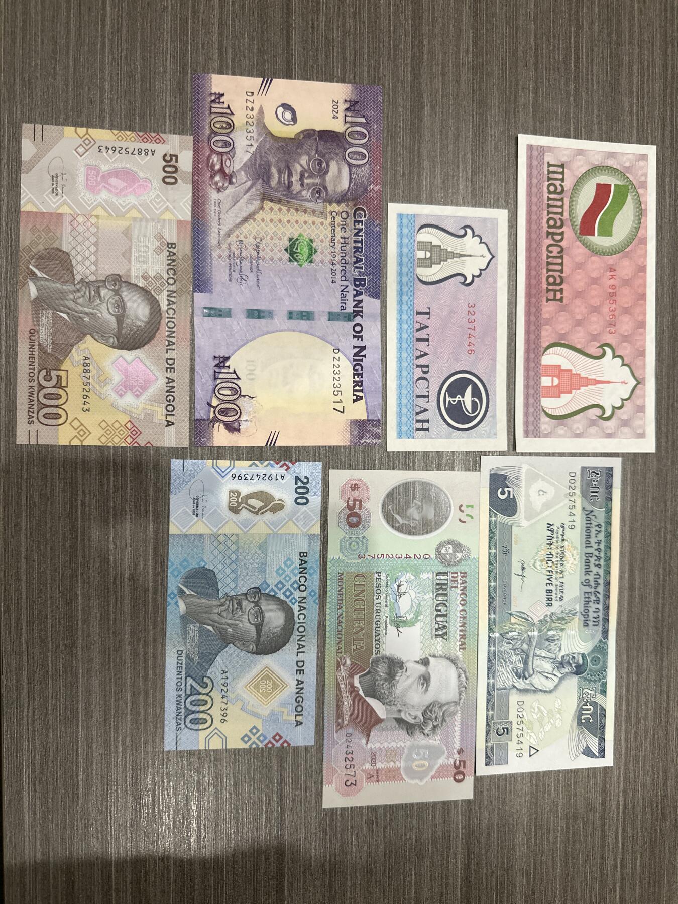 纸币 尼日利亚 安哥拉 乌拉圭