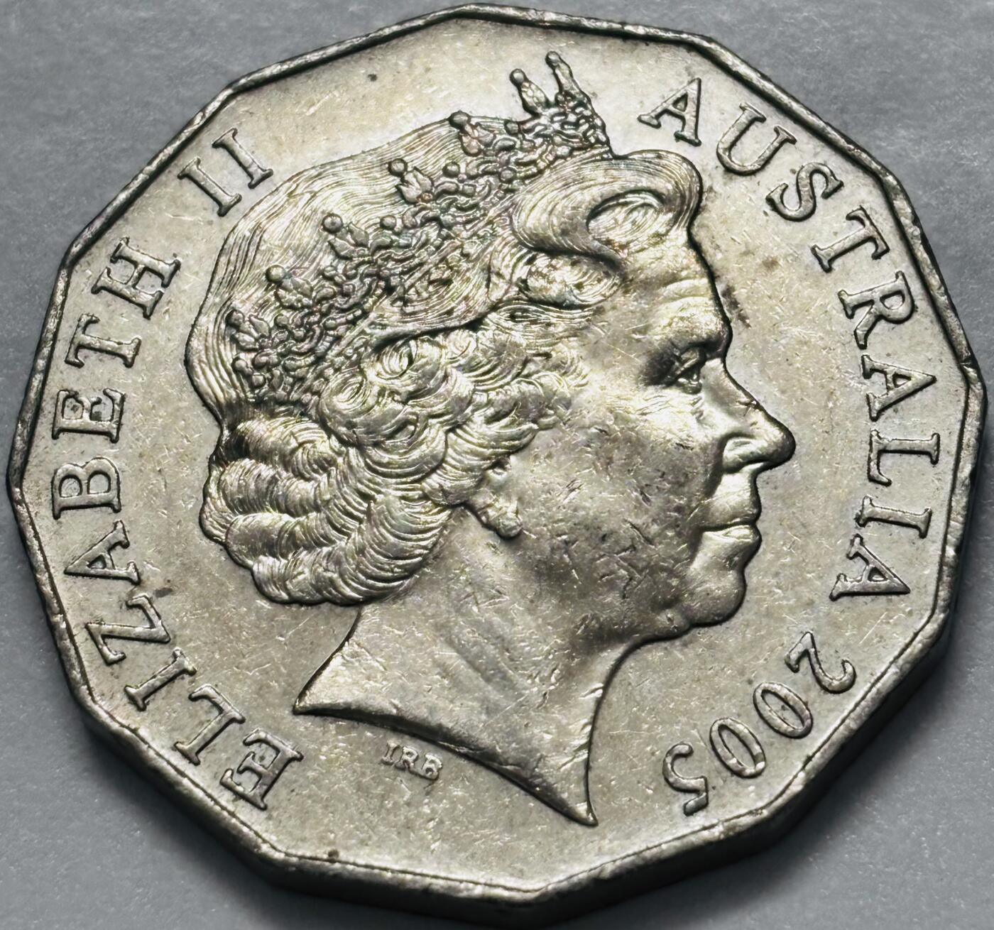 文馨钱币收藏第 286 场，圣诞节专场【 长期接收代拍品低至 0 佣金】 2005年澳大利亚50分纪念币 墨尔本英联邦运动会