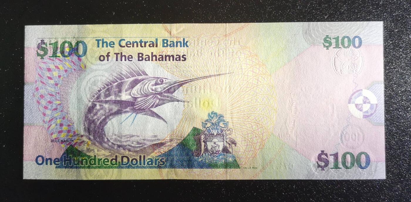 《艾美收藏》第225期-12.15周日外币精选场 巴哈马2009年100元最高值全新UNC无4 剑鱼