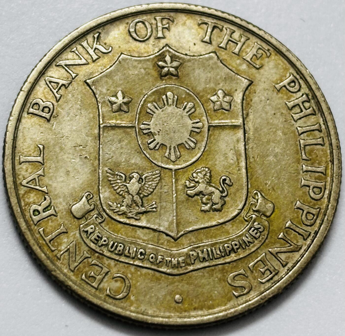 文馨钱币收藏第 286 场，圣诞节专场【 长期接收代拍品低至 0 佣金】 少见关门版 1964 年菲律宾打铁女神 50 分