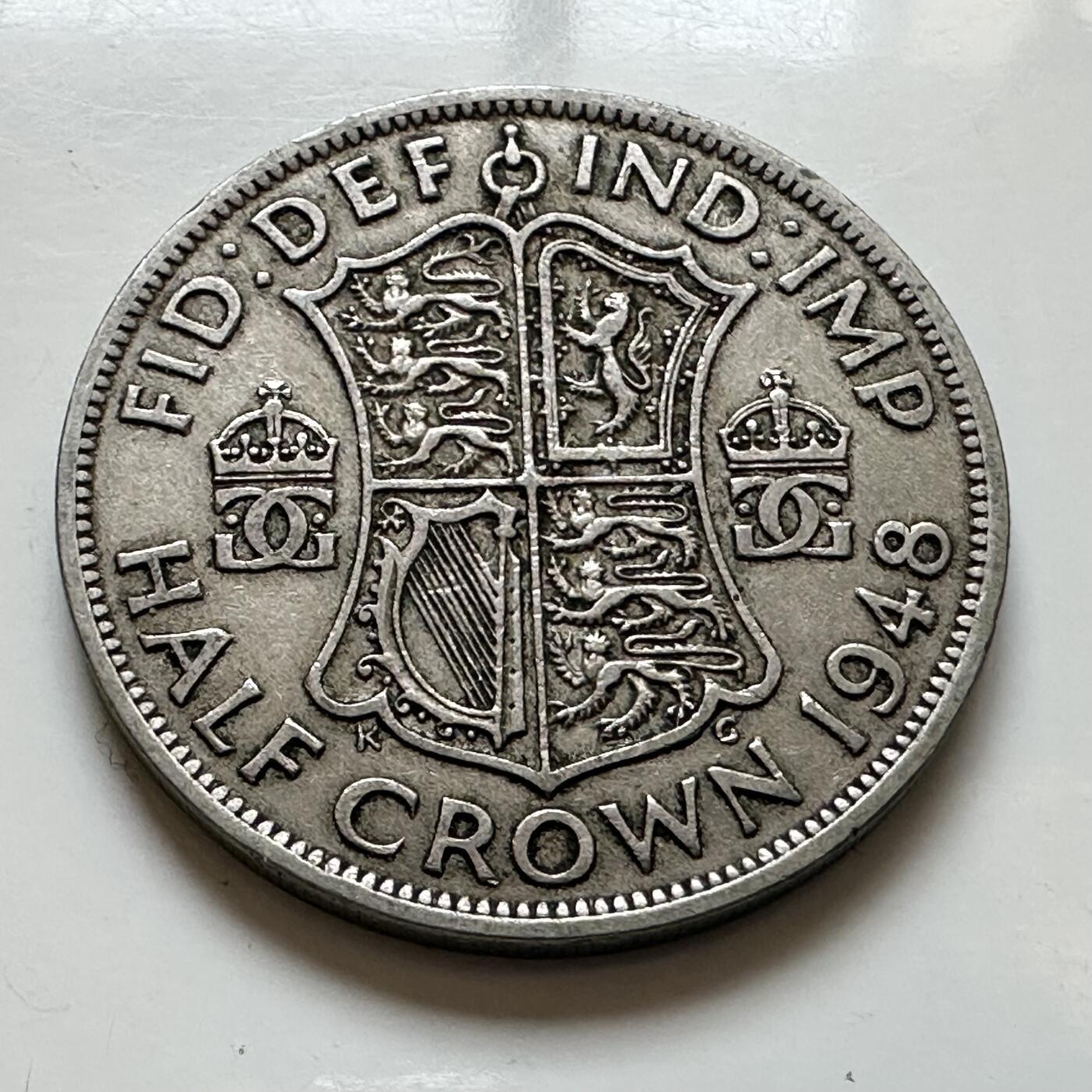 🌹外币初藏🌹🐯2025年第143场  每周二四六晚8️⃣点 接代拍 英国1948年半克郎 铜镍版