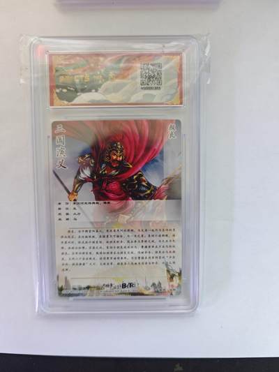 开心玩卡，快乐生活(第五期) 粗闪评级卡 卡德曼盲盒 谷粒-颜良 10分