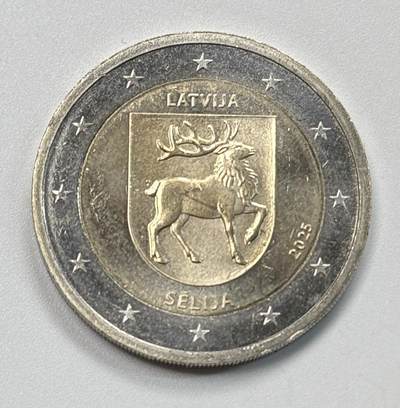 S&S Numismatic世界钱币-拍卖 第122期  - 拉脱维亚2025年 塞利亚地区 2欧元双色纪念币