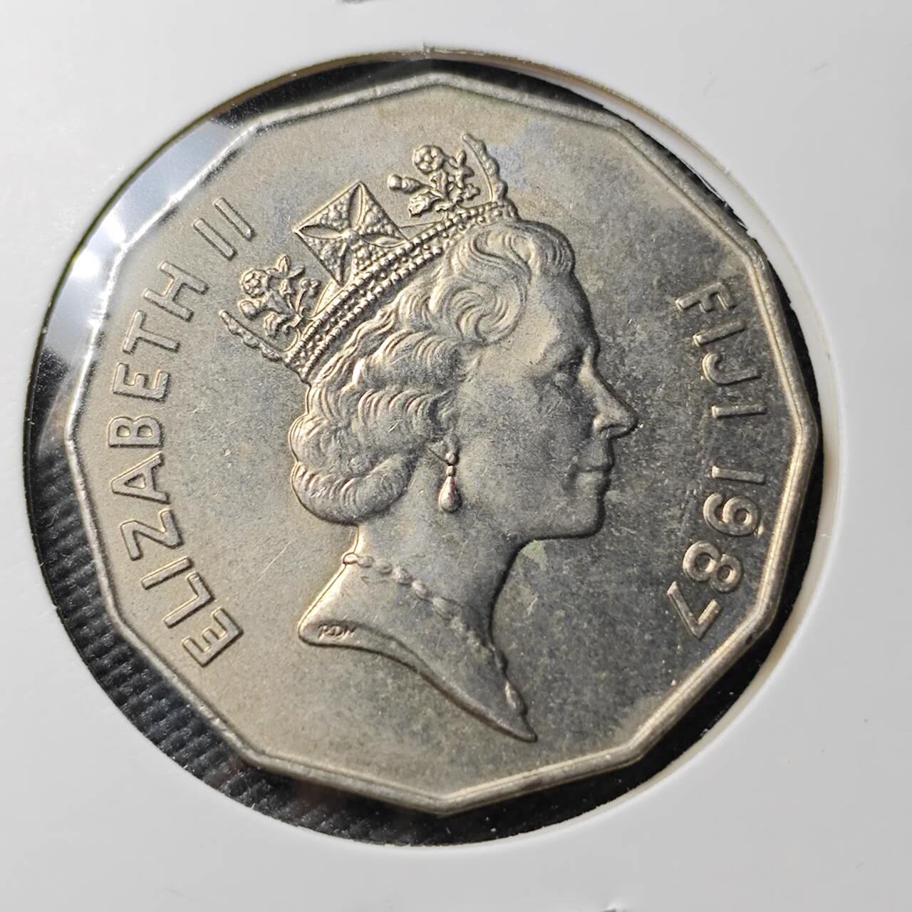 KK钱币收藏小铺 第382期  2月预留时间 周末发货 1987斐乐50分 