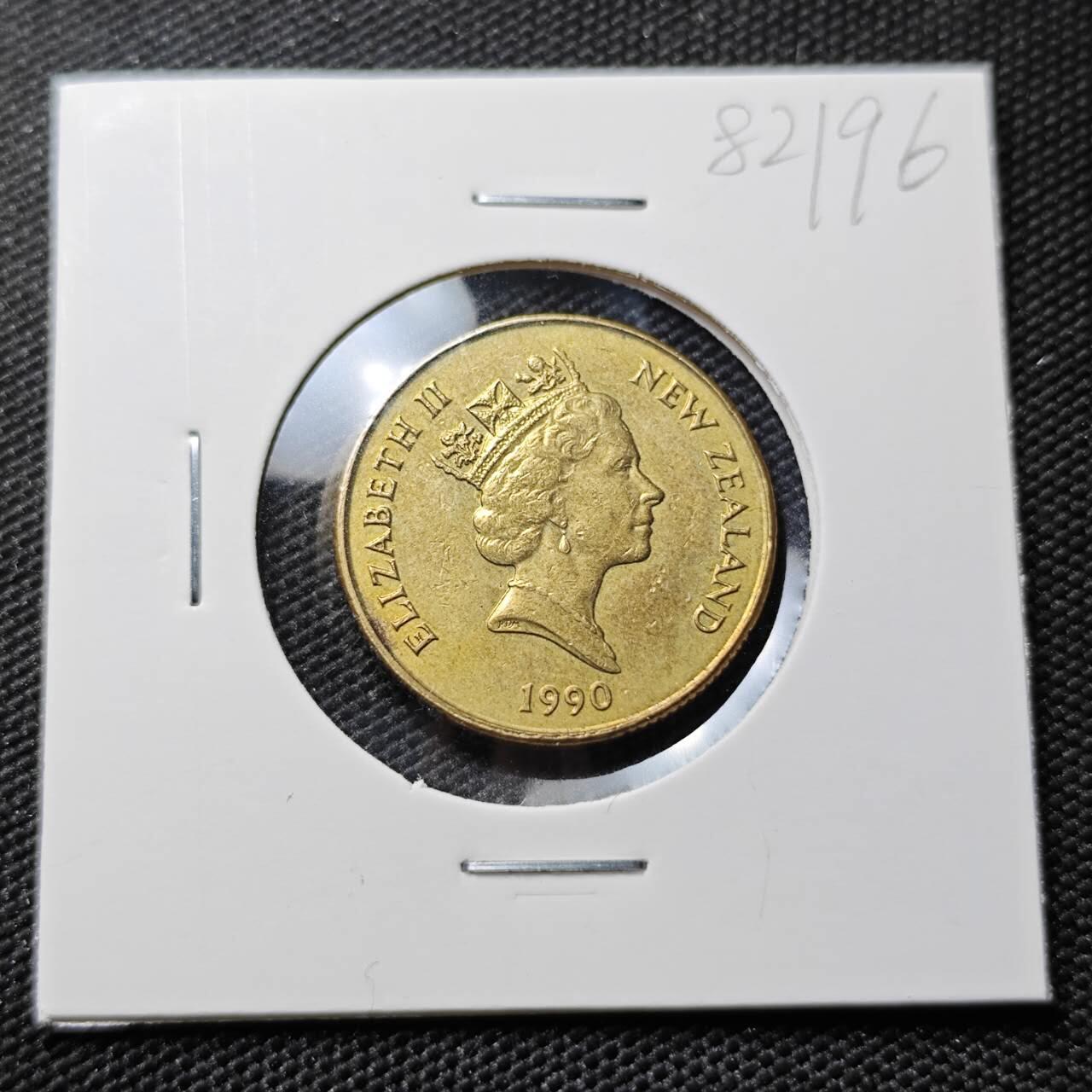 KK钱币收藏小铺 第382期  2月预留时间 周末发货 1990新西兰1元 