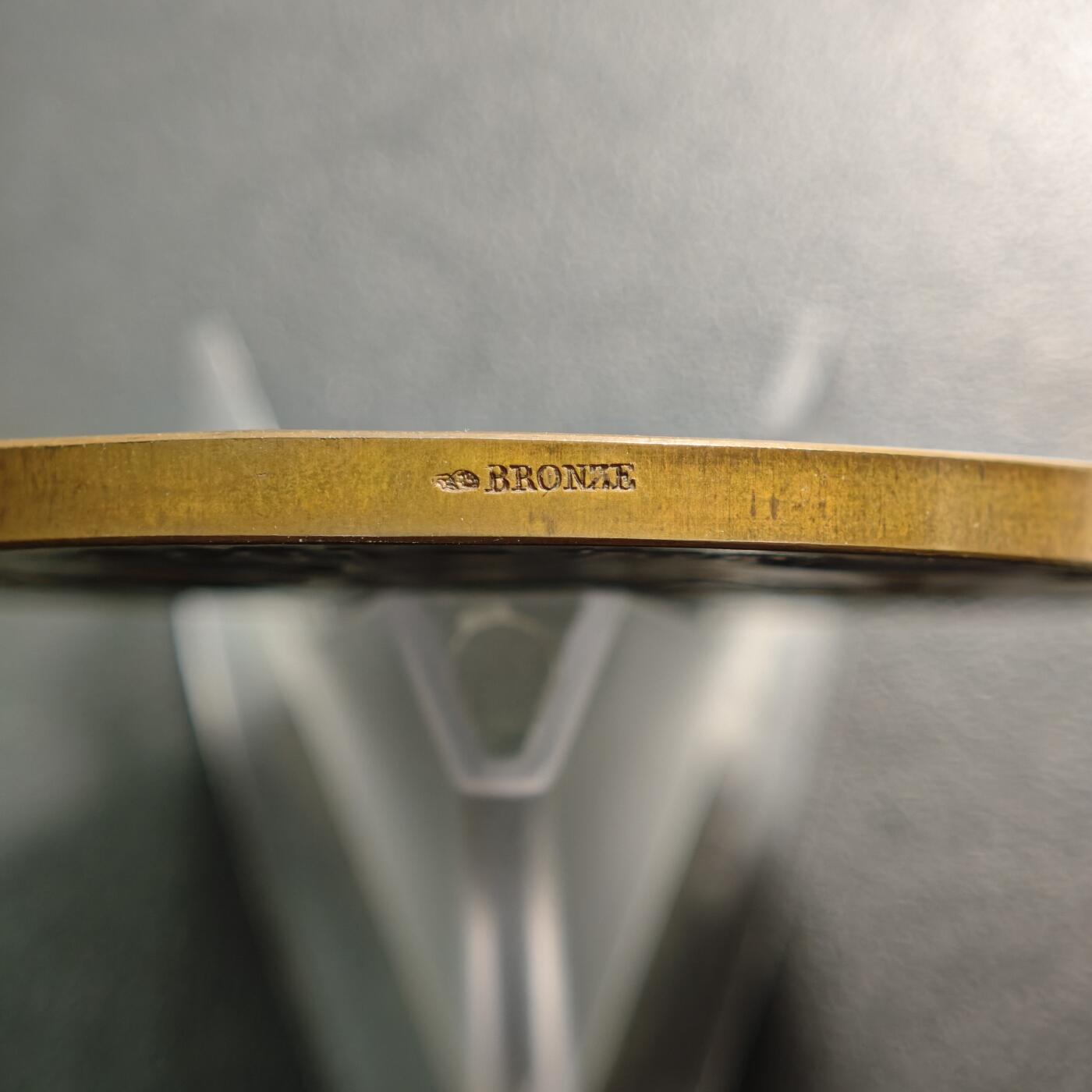 【德藏】世界币章拍卖第158期（拍品征集中~欢迎藏友联系） 1894-1895年 法国汽车俱乐部与里昂自行车爱好者协会联合发行新艺术风格纪念铜章 丰饶角边铭 由法国著名铸章师丹尼尔·迪普雷（Daniel Dupuis）设计，是19世纪末法国交通与体育社团纪念章的经典作品 直径约：68.4mm；重约：140.8g