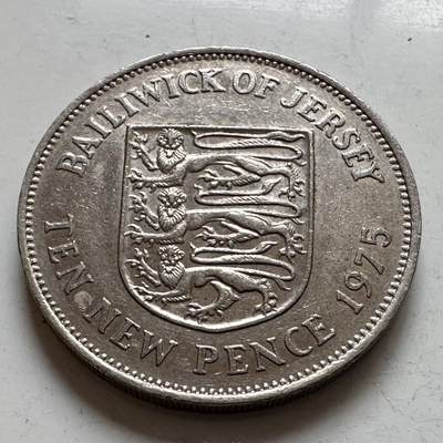 🌹外币初藏🌹🐯2025年第143场  每周二四六晚8️⃣点 接代拍 - 泽西岛1975年10便士