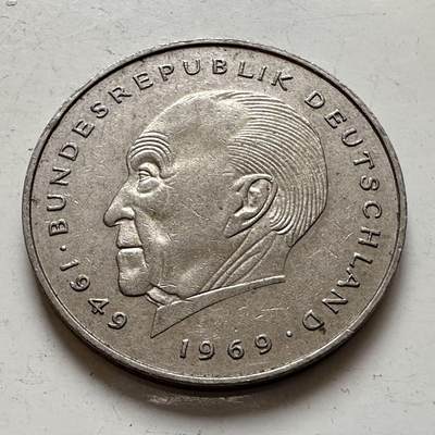 🌹外币初藏🌹🐯2025年第143场  每周二四六晚8️⃣点 接代拍 - 德国1986年G版 2马克 阿登纳