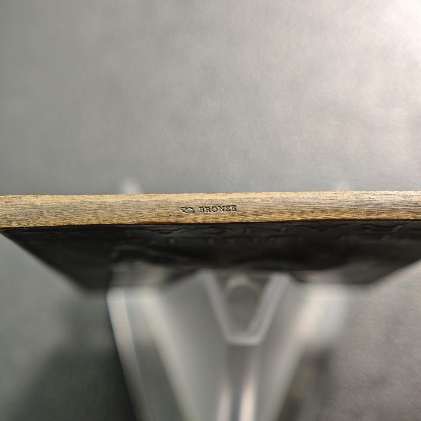 【德藏】世界币章拍卖第158期（拍品征集中~欢迎藏友联系） 法国新艺术时期雕塑家S.E. Vernier创作的法兰西共和国玛丽安娜主题纪念矩形铜章奖章，属于法兰西第三共和国时期的通用荣誉表彰纪念章及奖章 直径约：49.6mm×73.5mm；重约：105.7g