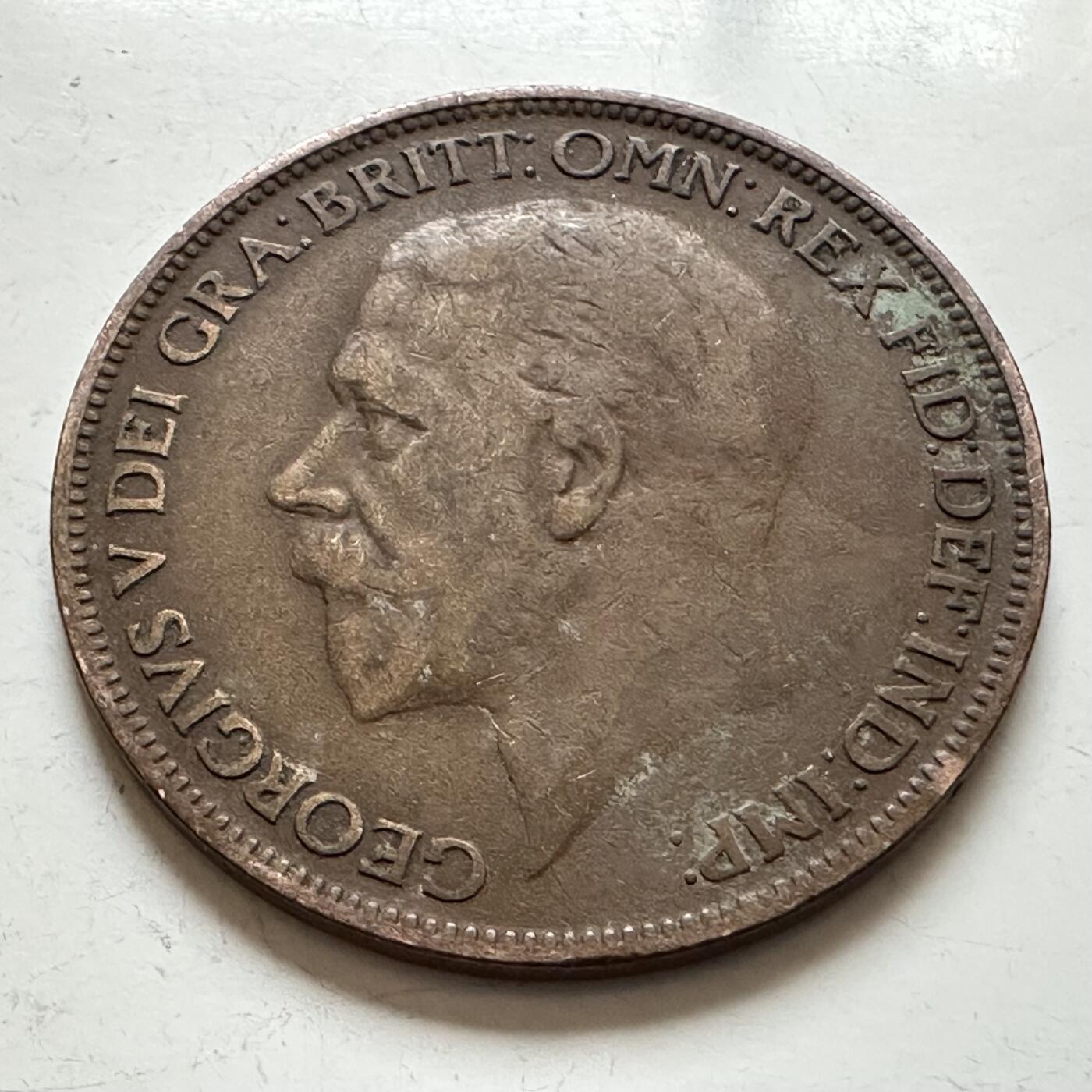 🌹外币初藏🌹🐯2025年第143场  每周二四六晚8️⃣点 接代拍 英国1927年 一便士