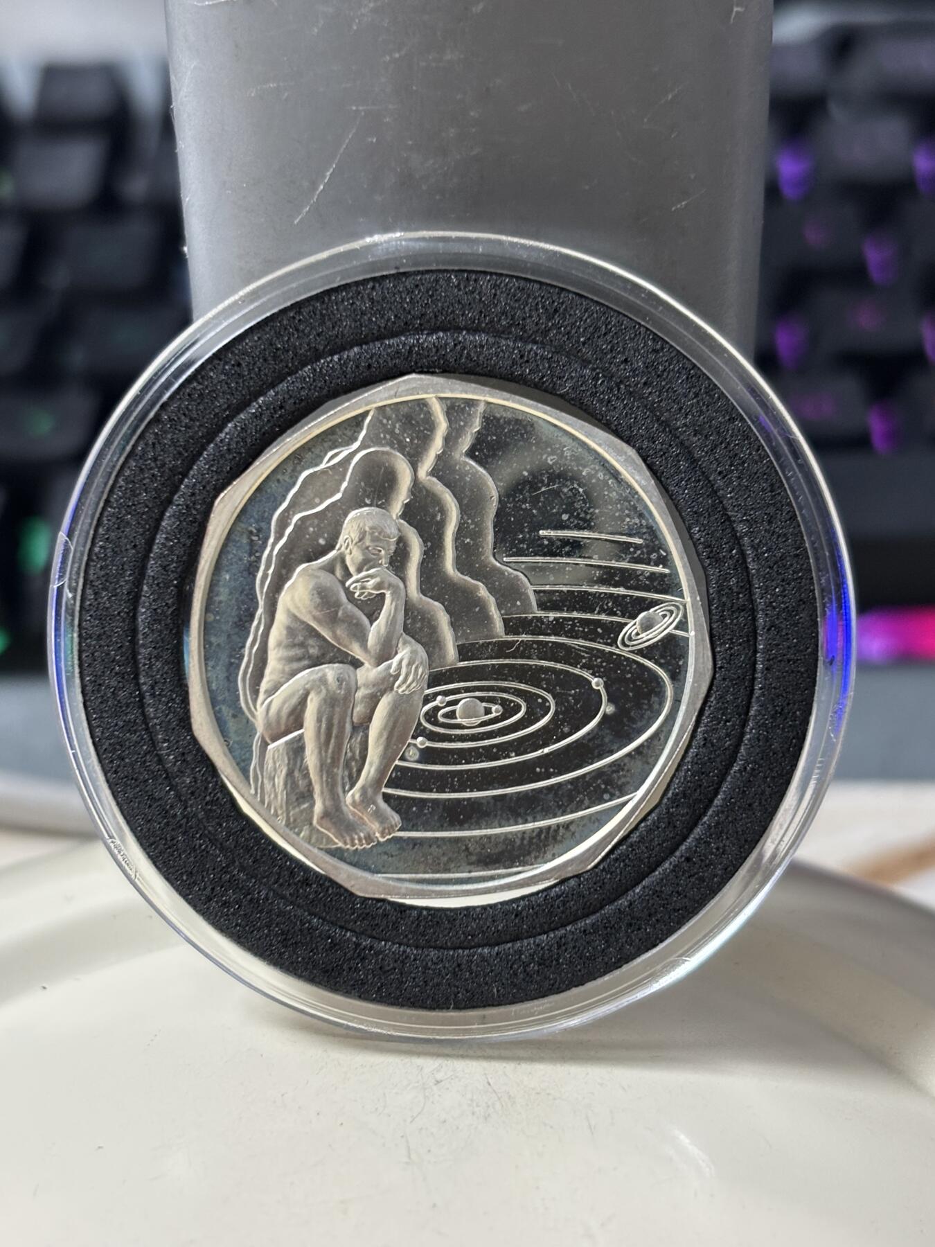 第185期拍卖 匈牙利1999年迎接千禧年思想者纪念银币，20克，925银，银价277元