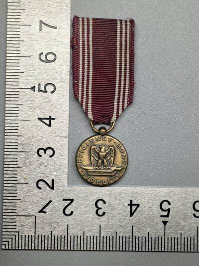 小驴勋章奖章收藏12月20日周六晚六点拍卖（珍爱和平，收藏战争，铭记历史，勿忘国耻，忠党爱国。有偿代拍，送拍规则在简介最后，参拍须阅读规则后再参拍，关系到运费包装发货时效真假辨别等关键信息，拍卖时不再发原图，看大图店主微信码在拍卖店铺介绍里） - 美国陆军良好行为奖章迷你章G23标