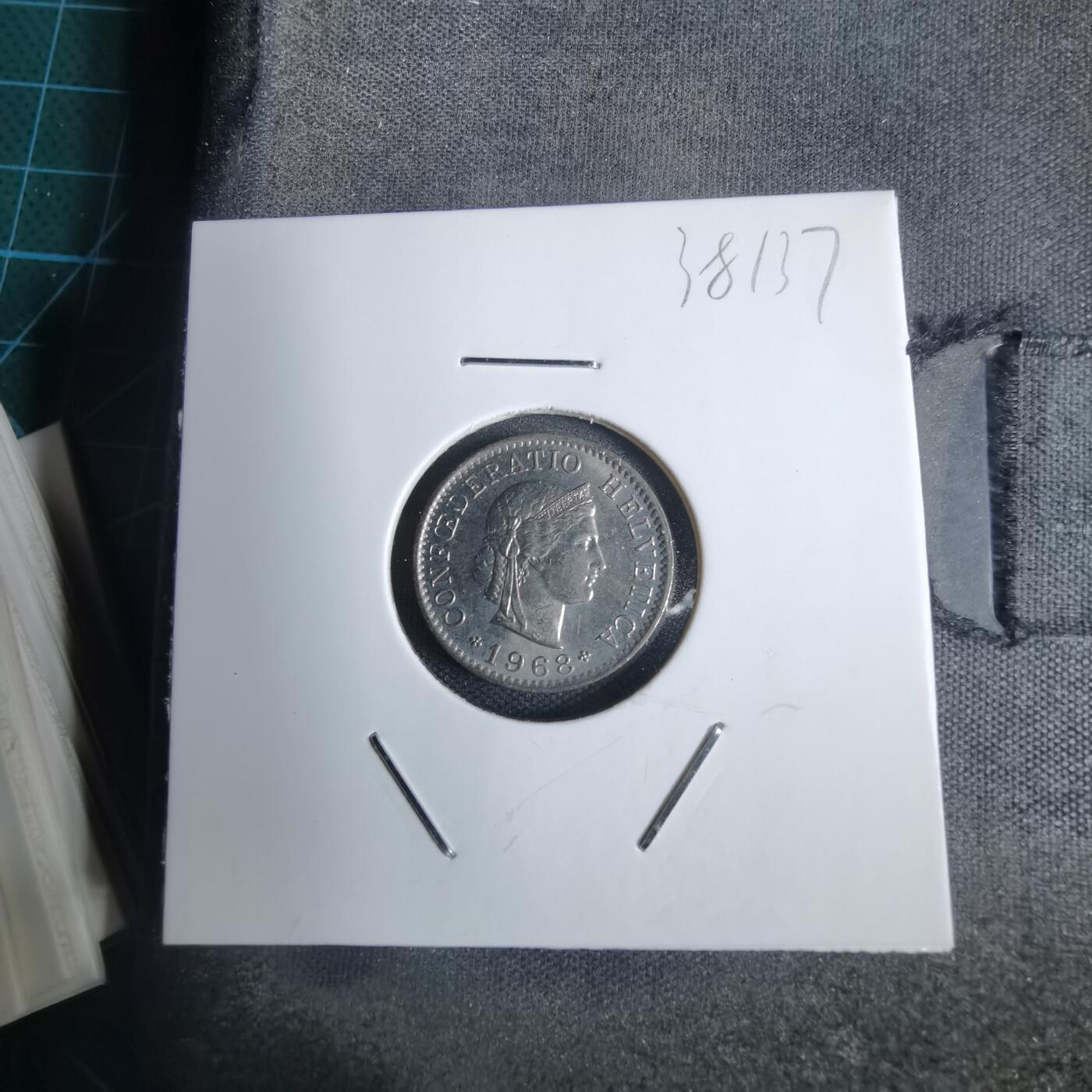 沼泽如烟--第938场 瑞士1968年五分