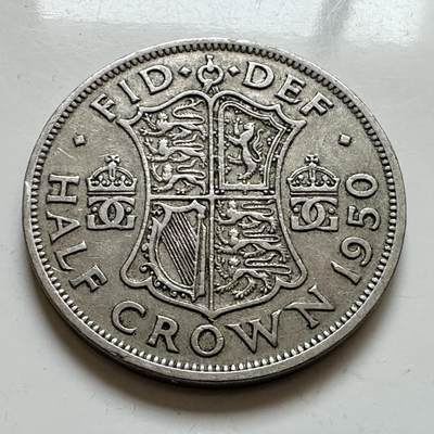 🌹外币初藏🌹🐯2025年第143场  每周二四六晚8️⃣点 接代拍 - 英国1950年半克郎 