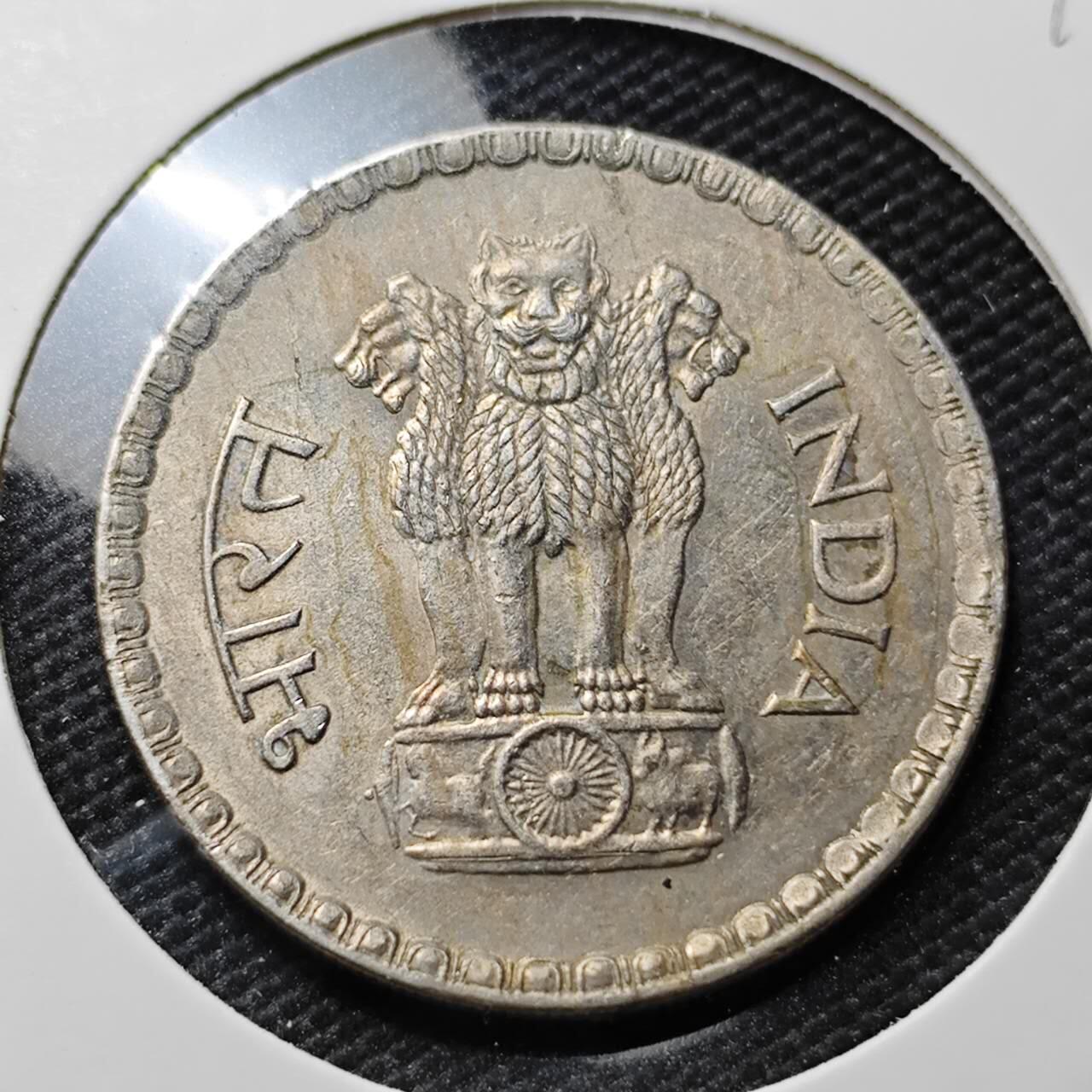 KK钱币收藏小铺 第382期  2月预留时间 周末发货 1980印度1卢比 大卢比