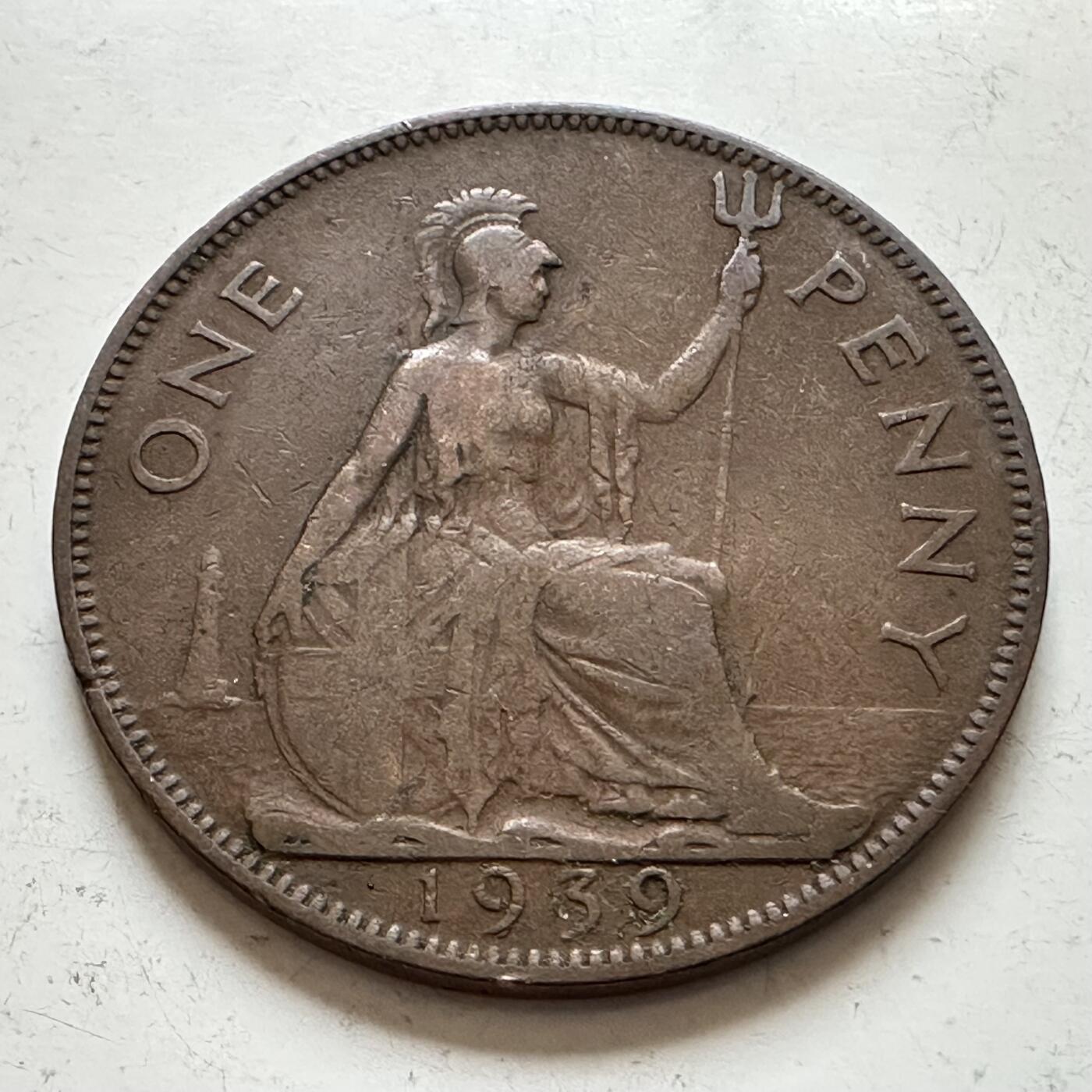 🌹外币初藏🌹🐯2025年第143场  每周二四六晚8️⃣点 接代拍 英国1939年 一便士