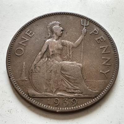 🌹外币初藏🌹🐯2025年第143场  每周二四六晚8️⃣点 接代拍 - 英国1939年 一便士