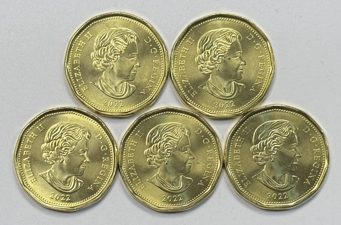 S&S Numismatic世界钱币-拍卖 第117期  5枚一起-加拿大2022年 钢琴大师-奥斯卡彼得森 1加元纪念币