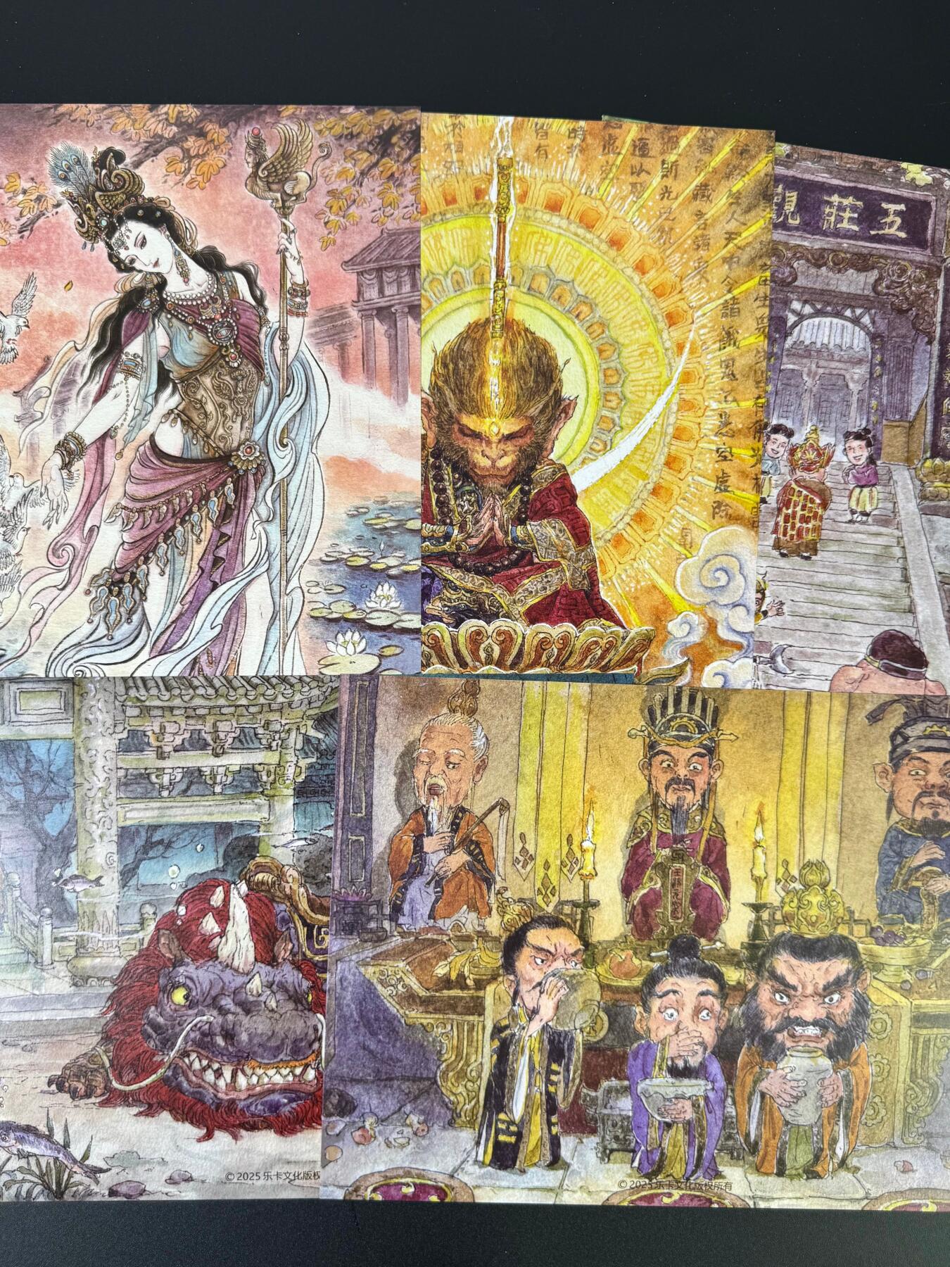 NO.18 好又多金牌大场，新店点关注不迷路！每周一站式配齐，方便凑单！（周6晚8点截拍，卖家送拍0抽成！） 乐卡文化 西游手记 第二弹 A4装饰画 一套5张