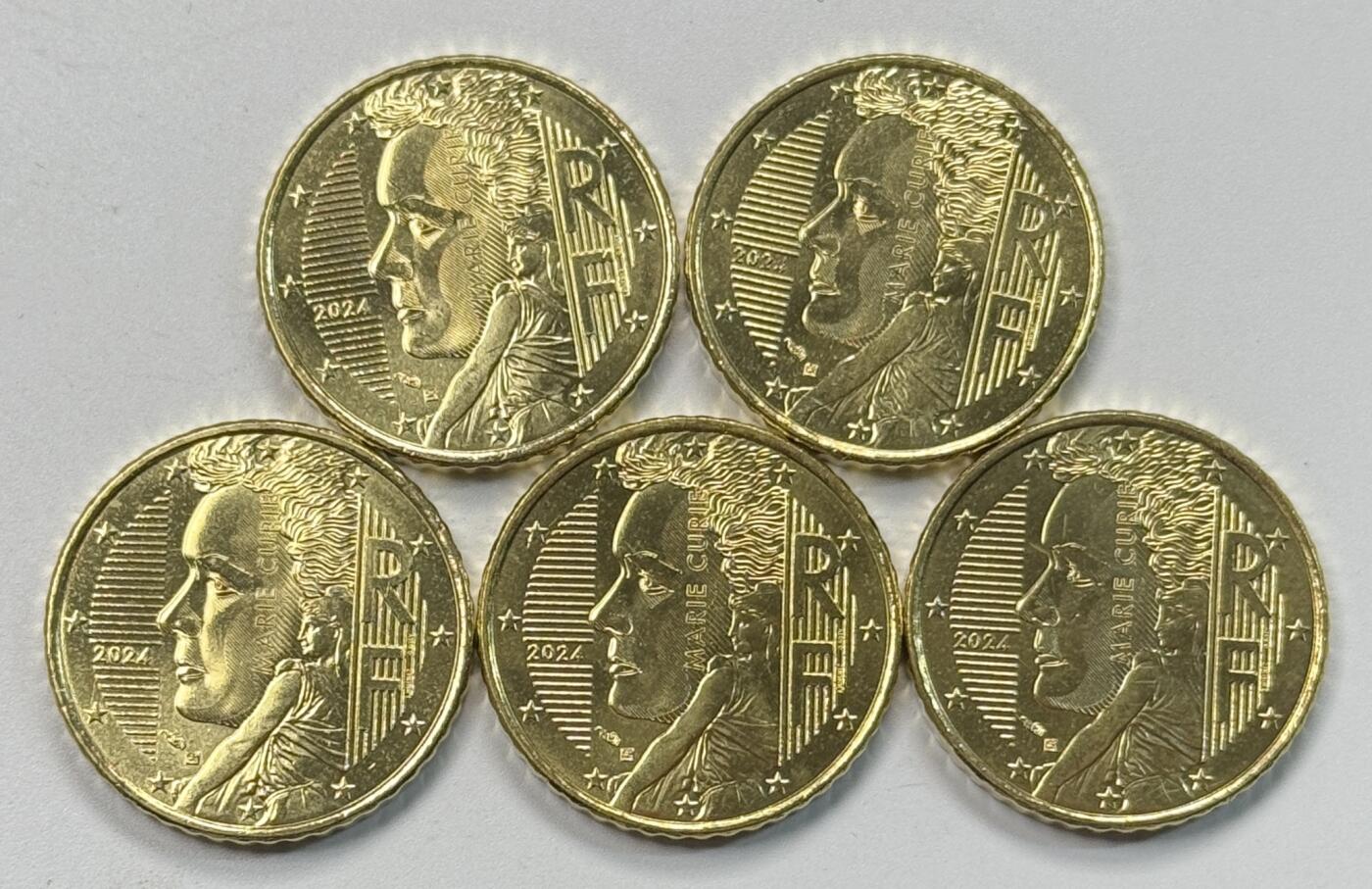 S&S Numismatic世界钱币-拍卖 第117期  5枚一起-获奖币-法国2024年 玛丽·居里 50欧分