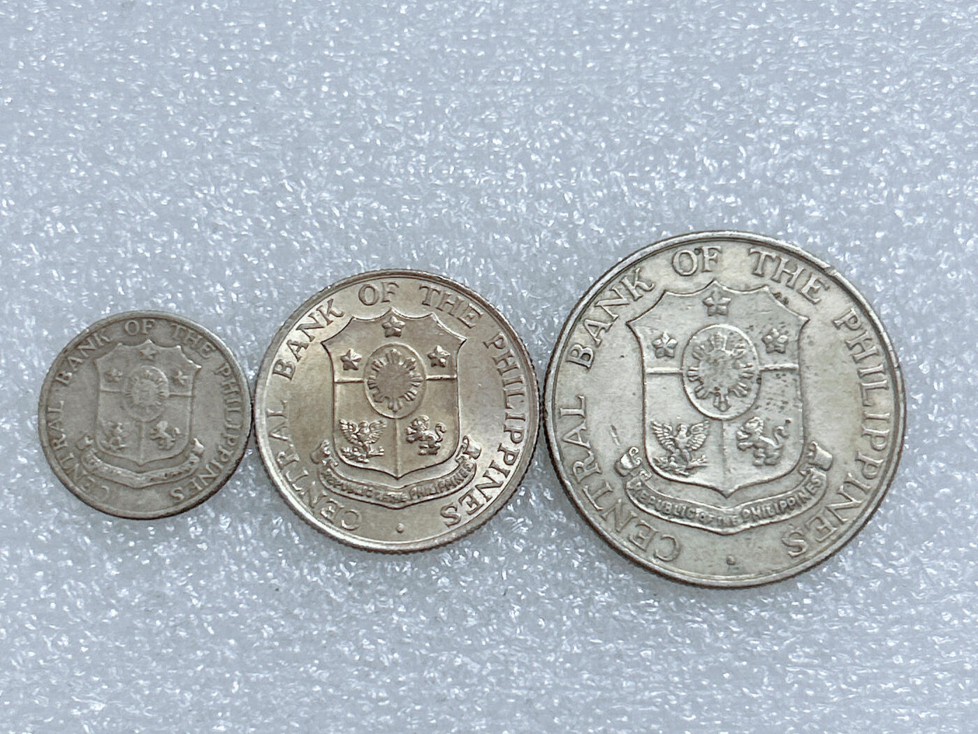 第一海外回流一元起拍收藏 散集专场  第278期 菲律宾196年火山女神版10-50分硬币 3枚