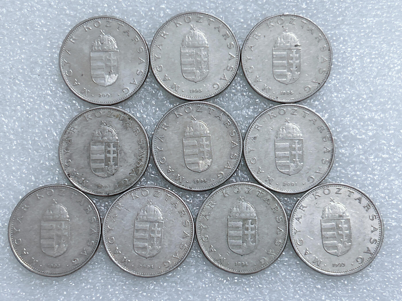 第一海外回流一元起拍收藏 散集专场  第278期 匈牙利10福林硬币 10枚