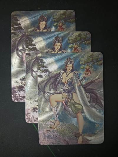 花开卡拍第53期（12月28号周日截拍，品控勿拍!!!拍品不寄存，运费5元，自制卡难免瑕疵，可能存在轻微撞角爆边等出厂瑕疵，品控介意勿拍！） - 卡将西游群芳 银角大王 粗闪三渐变