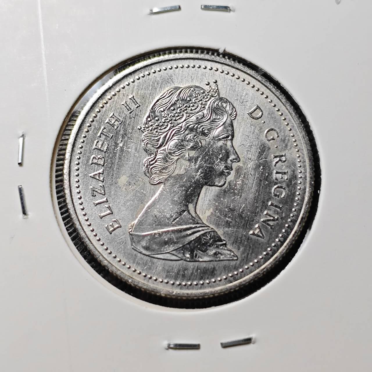 KK钱币收藏小铺 第382期  2月预留时间 周末发货 1986加拿大50分 