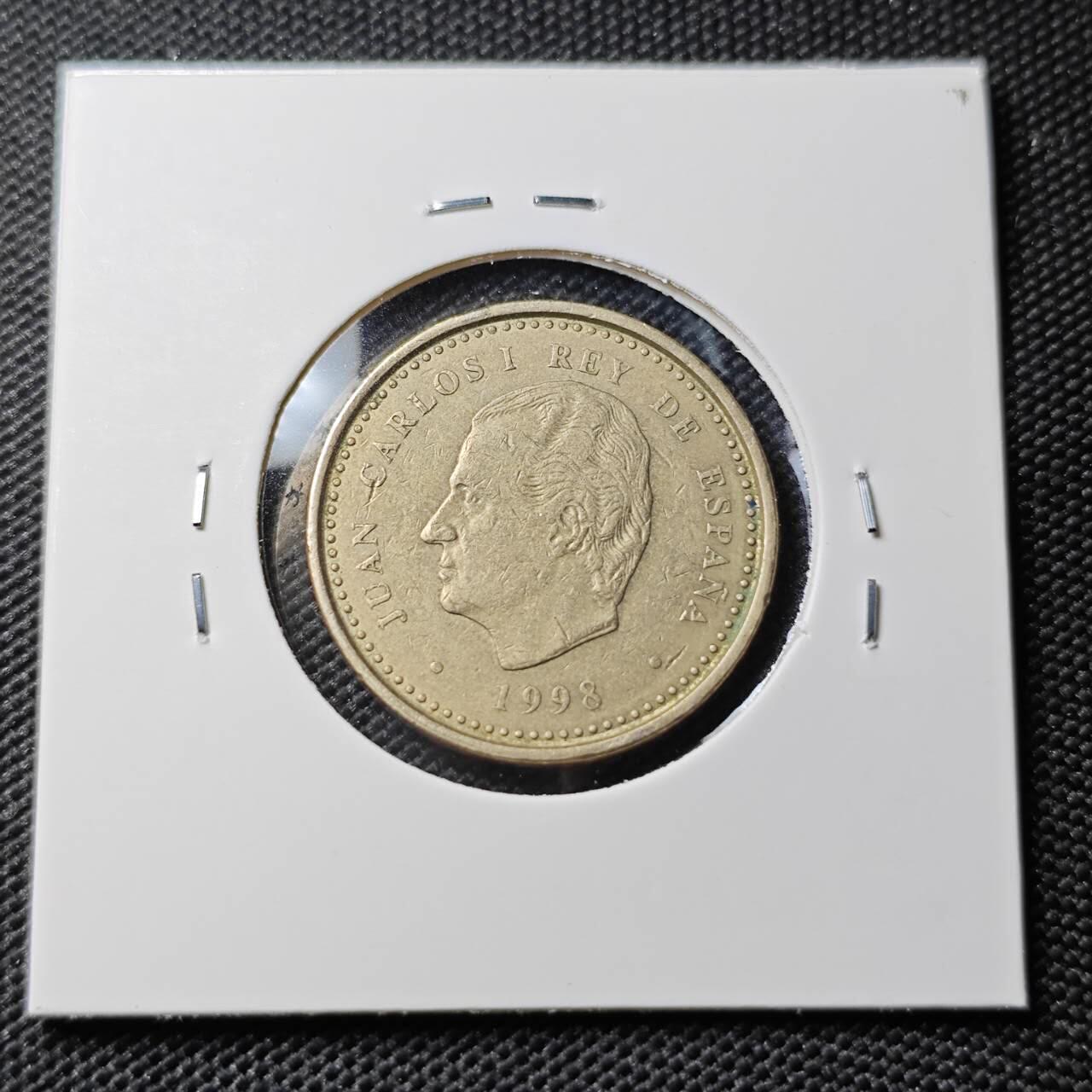 KK钱币收藏小铺 第382期  2月预留时间 周末发货  1998西班牙100比塞塔