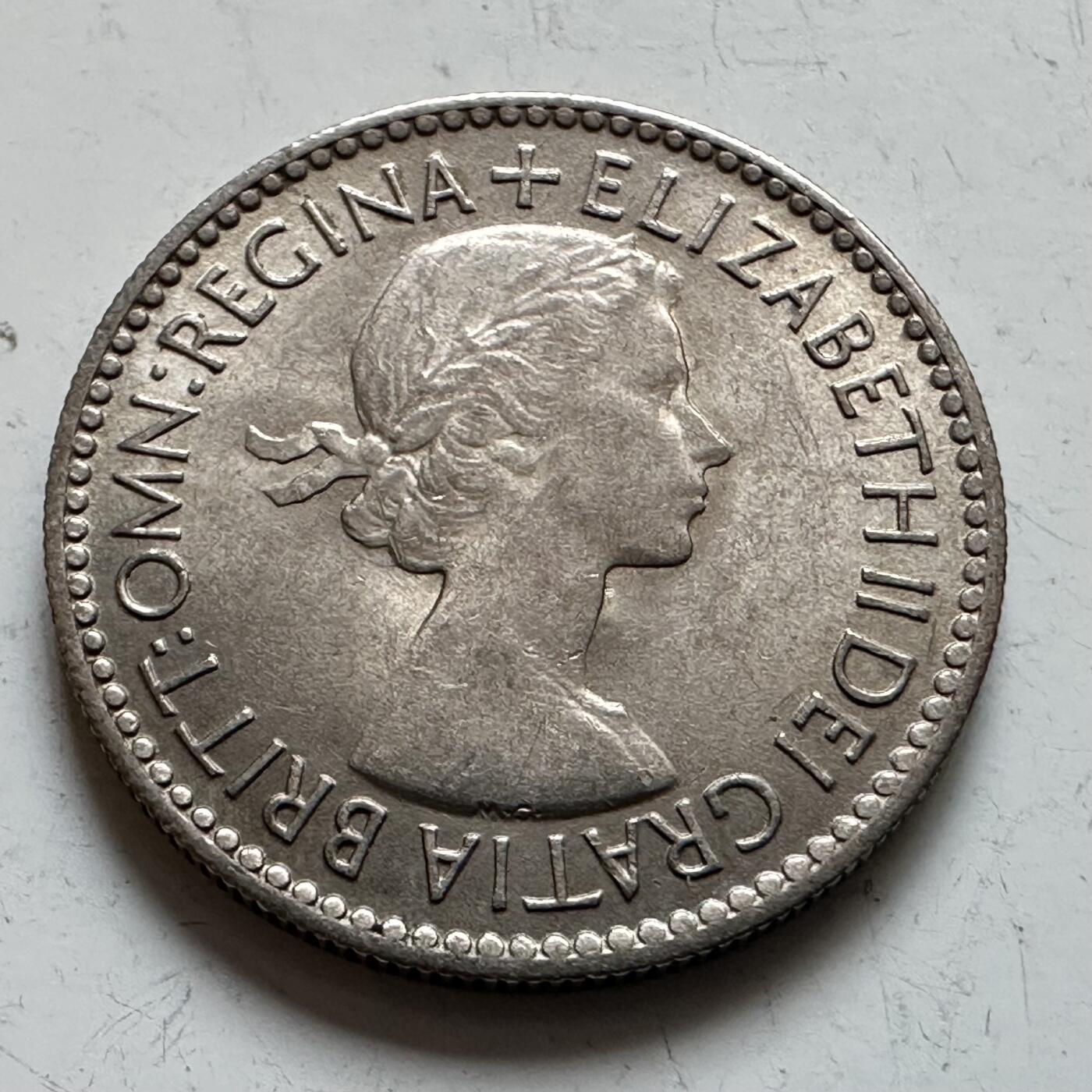 🌹外币初藏🌹🐯2025年第143场  每周二四六晚8️⃣点 接代拍 英国1953年 6便士 登基版b