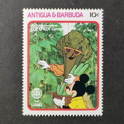 ↓君缘收藏685期☞钱币邮品↓无佣金、可寄存、满30元包邮  - 安提瓜和巴布达邮票，1988年未来世界 迪士尼主题邮票
