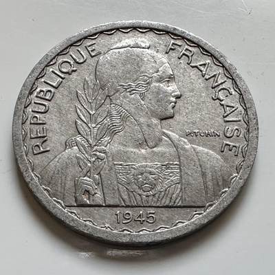 🌹外币初藏🌹🐯2025年第143场  每周二四六晚8️⃣点 接代拍 - 法属印度支那1945年20分铝币 带底光近未使用
