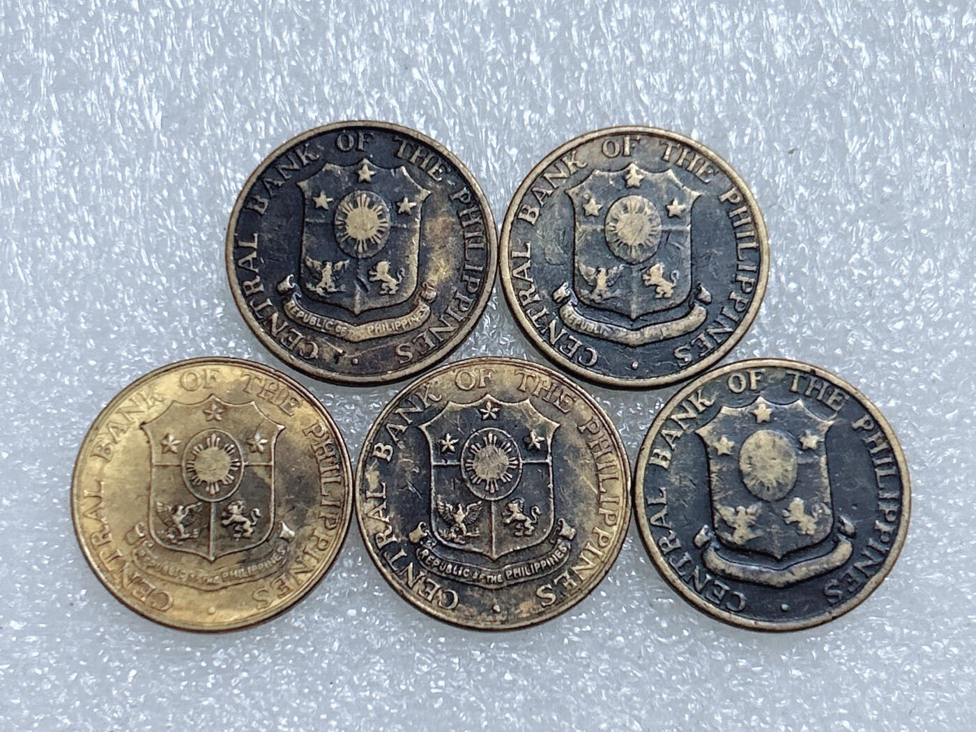 第一海外回流一元起拍收藏 散集专场  第278期 菲律宾5分硬币 5枚