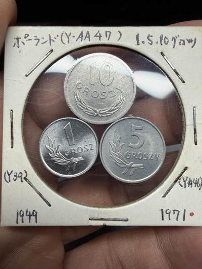 2025年集古藏今外币拍卖第十一期-第2场—（总第292拍），可以寄存60天，满160元包邮。 - 1949-1971年波兰三枚