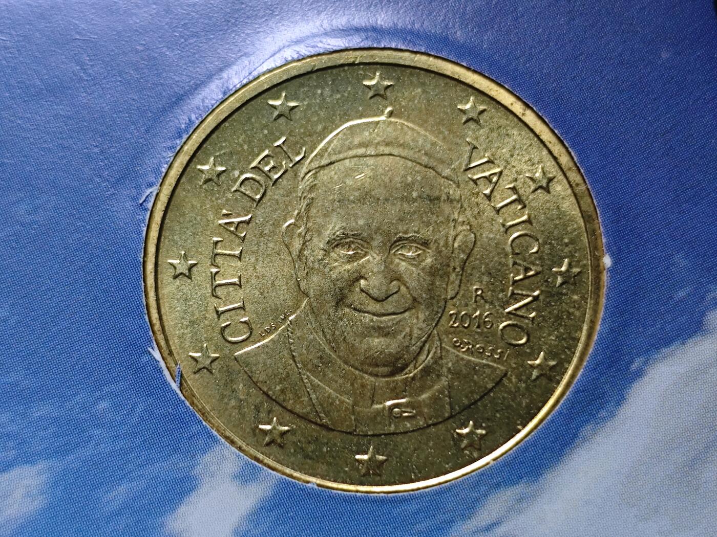 KK钱币收藏小铺 《套币 好品/批量散币专场》  2月预留时间 周末发货  梵蒂冈50分欧分