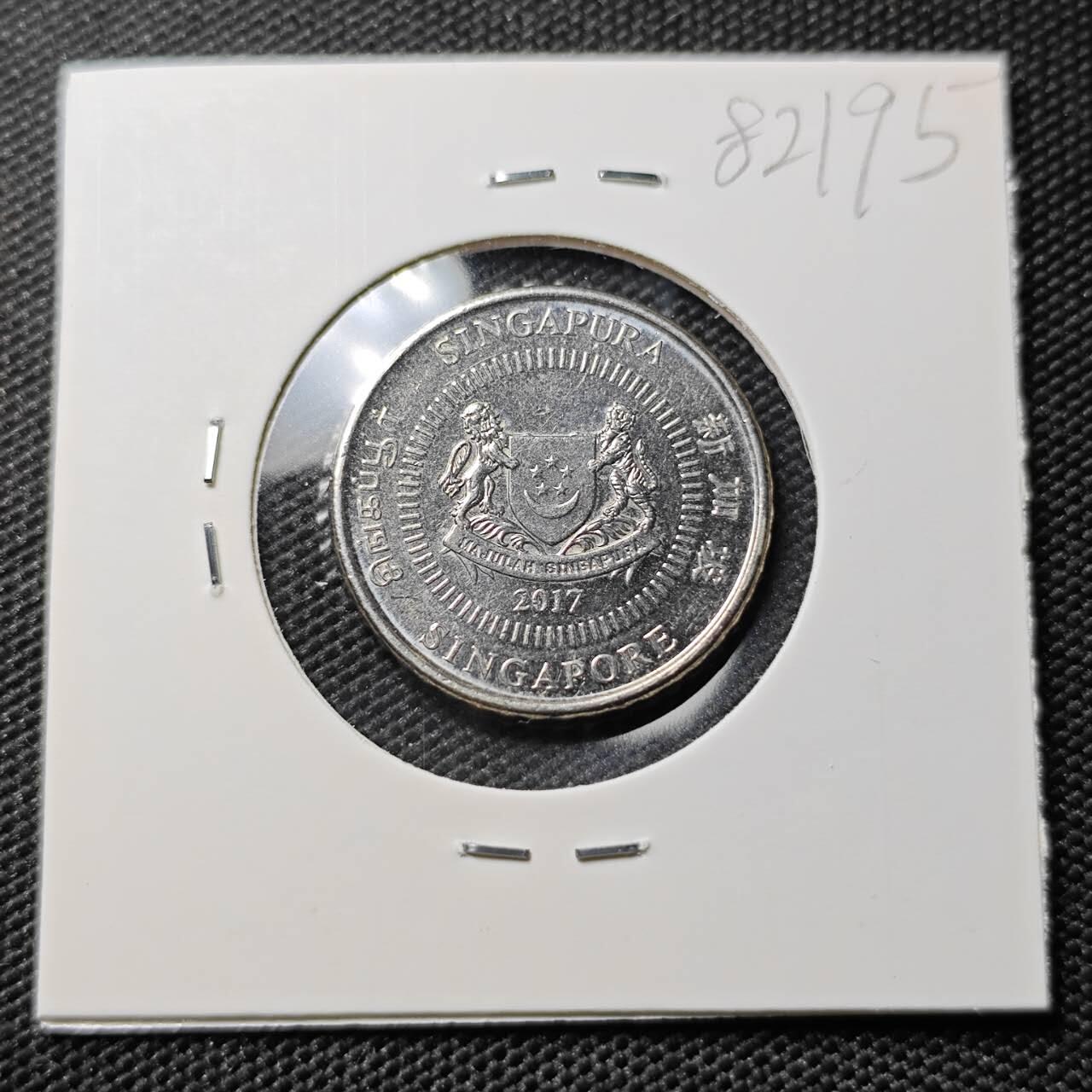 KK钱币收藏小铺 第382期  2月预留时间 周末发货 2014新加坡50分 